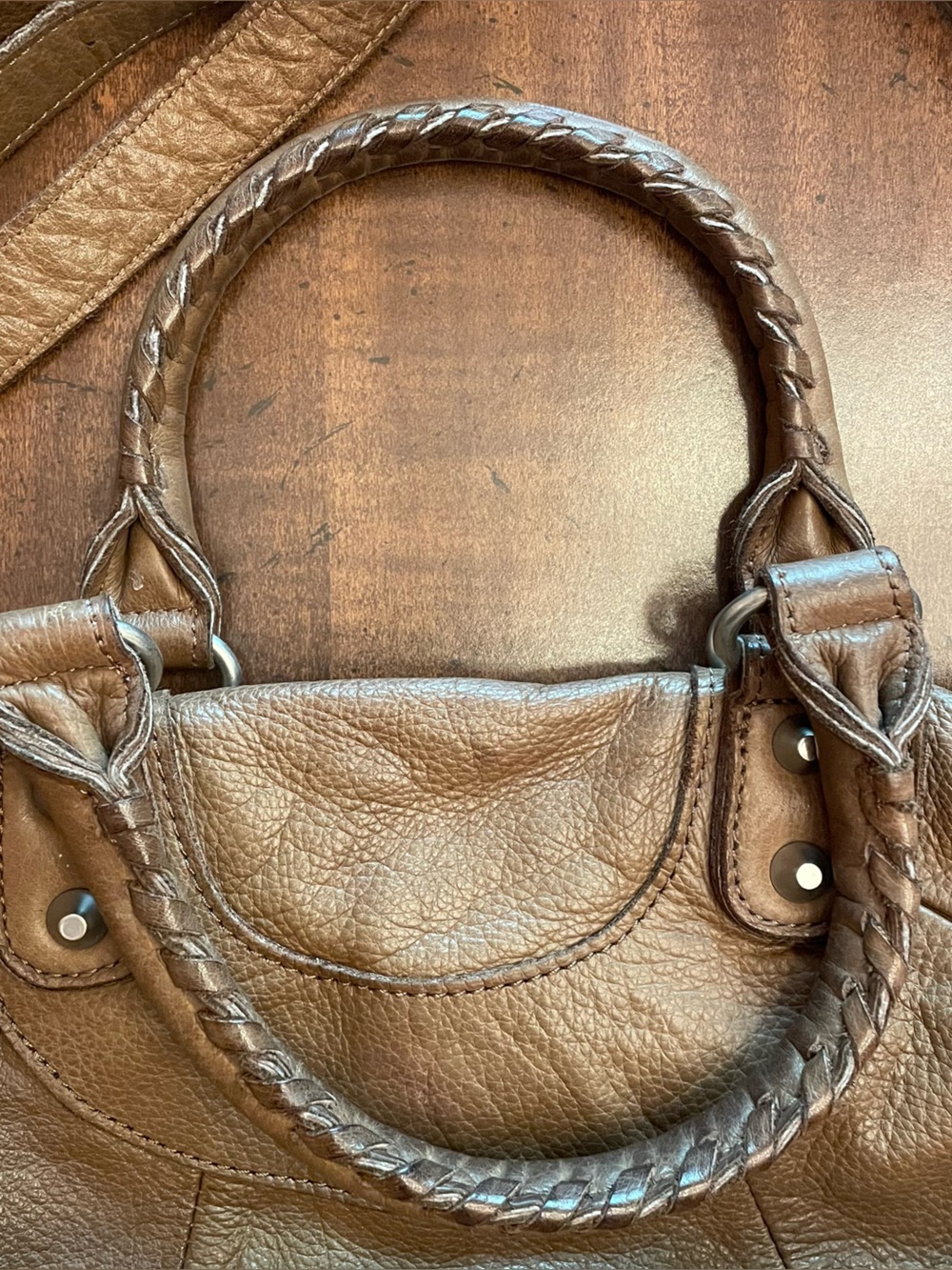Liebeskind Berlin Vintage Leather Esther Satchel - Brown - Silver Hardware - Picture 5 of 12